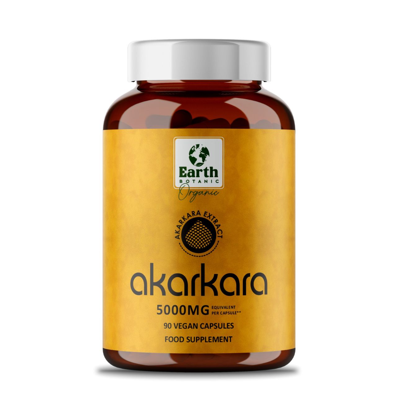 Akarkara Extract 90 Capsules - Earth Botanic Organic Food Supplements