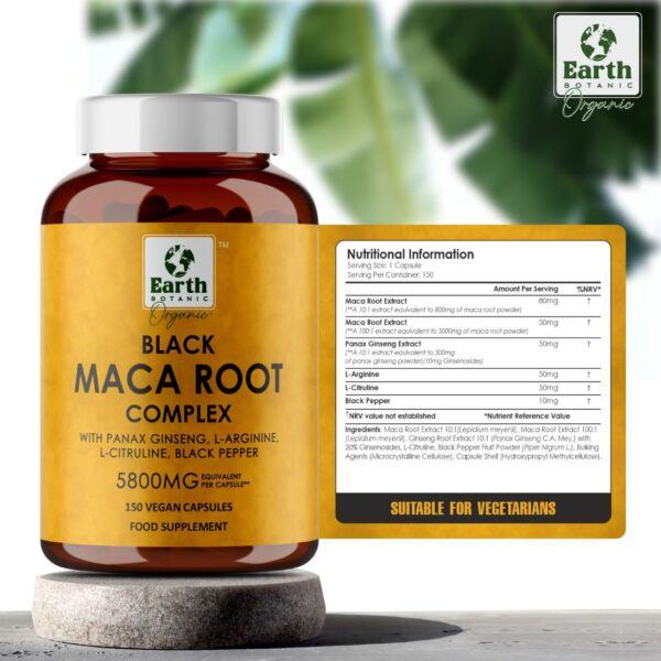 Black Maca Root Complex 150 Capsules - Image 2