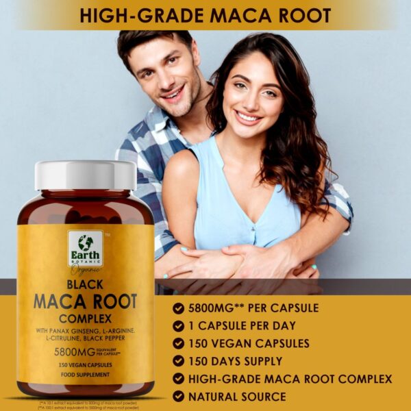 Black Maca Root Complex 150 Capsules - Image 5