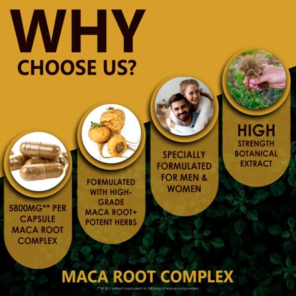 Black Maca Root Complex 150 Capsules - Image 7